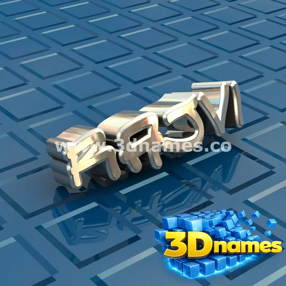 rajvi in Blue Bling style - 3D name wallpaper