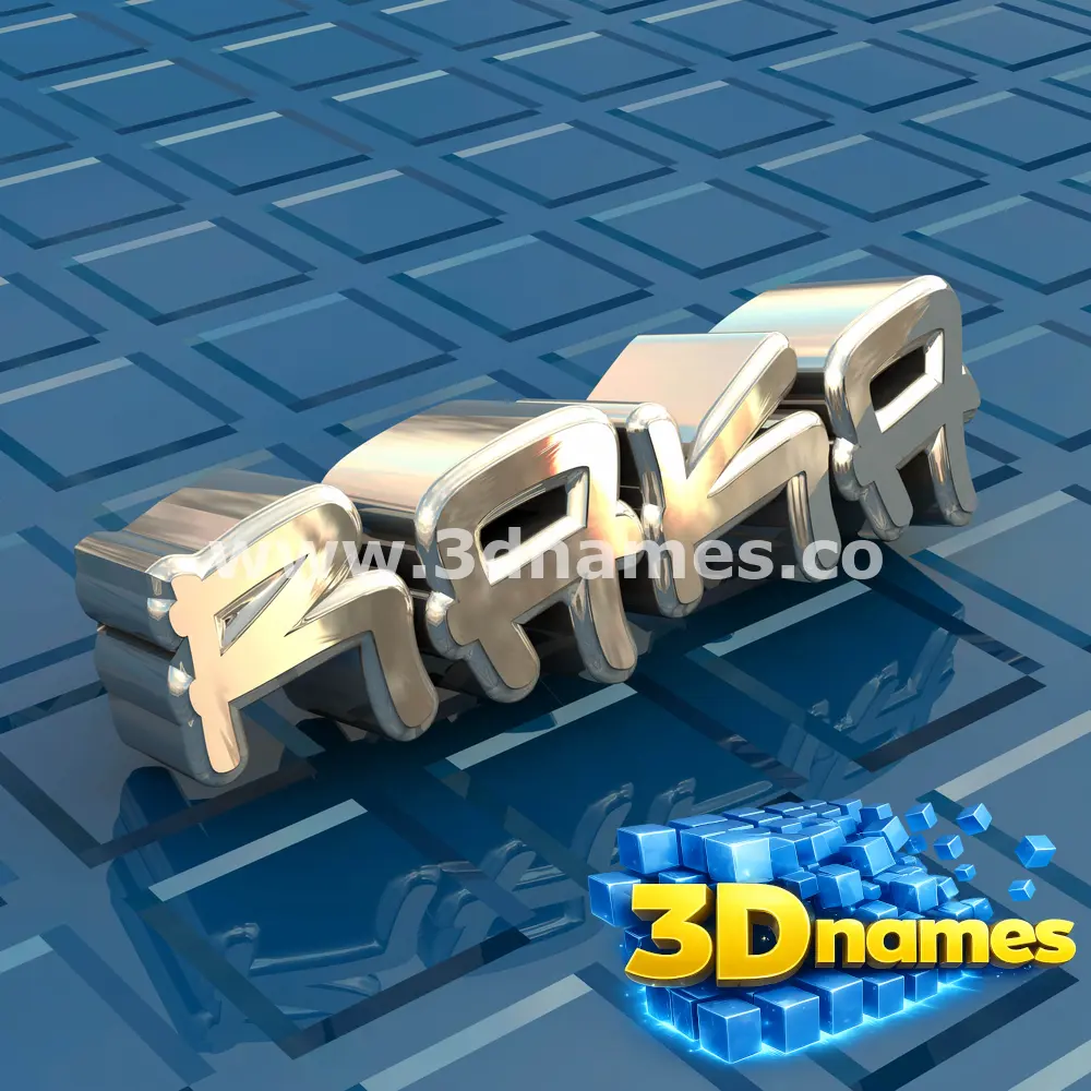 raka in Blue Bling style - 3D name wallpaper