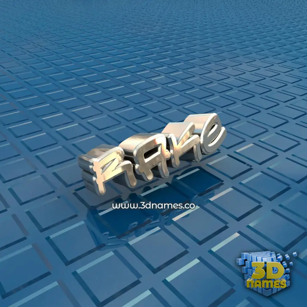 rake in Blue Bling style - 3D name wallpaper