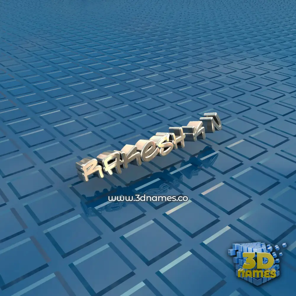 rakesh k n in Blue Bling style - 3D name wallpaper