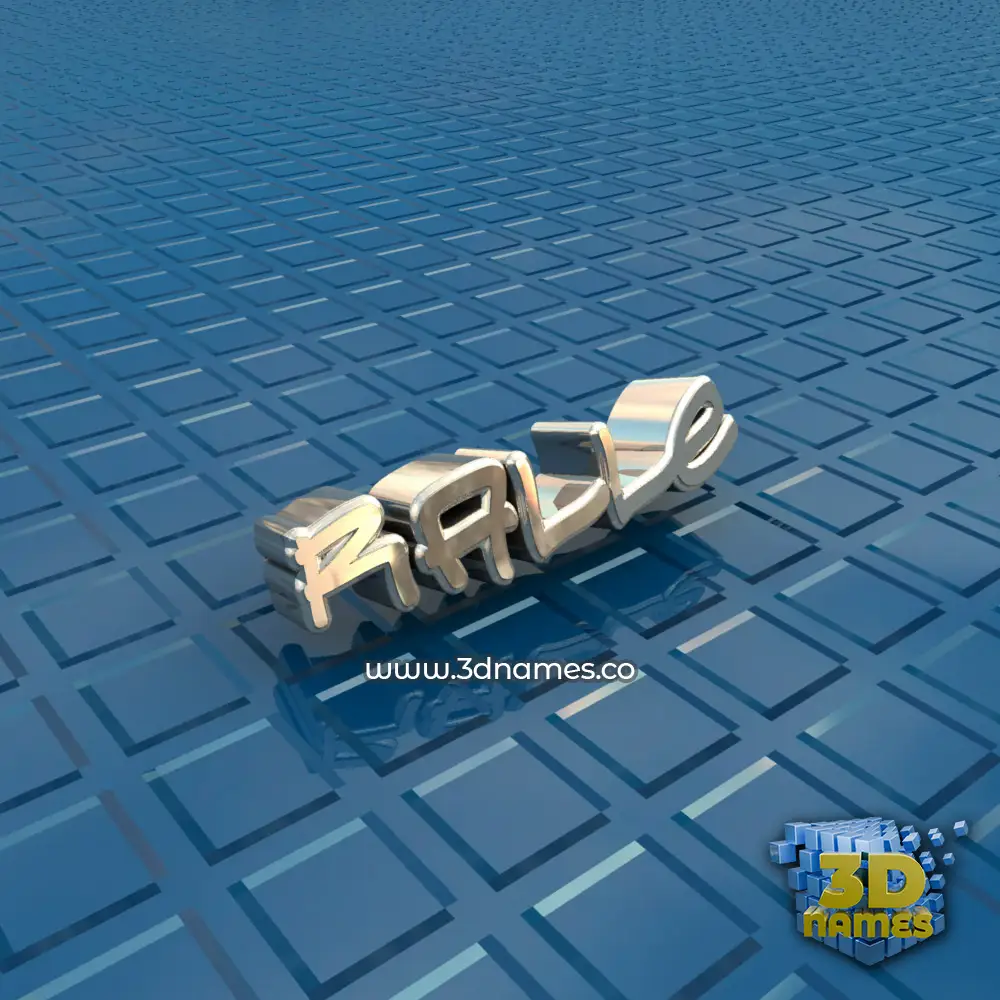 ralle in Blue Bling style - 3D name wallpaper