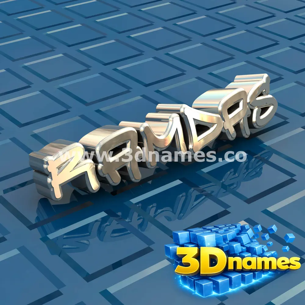ramdas in Blue Bling style - 3D name wallpaper