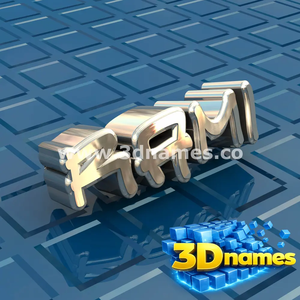 rami in Blue Bling style - 3D name wallpaper