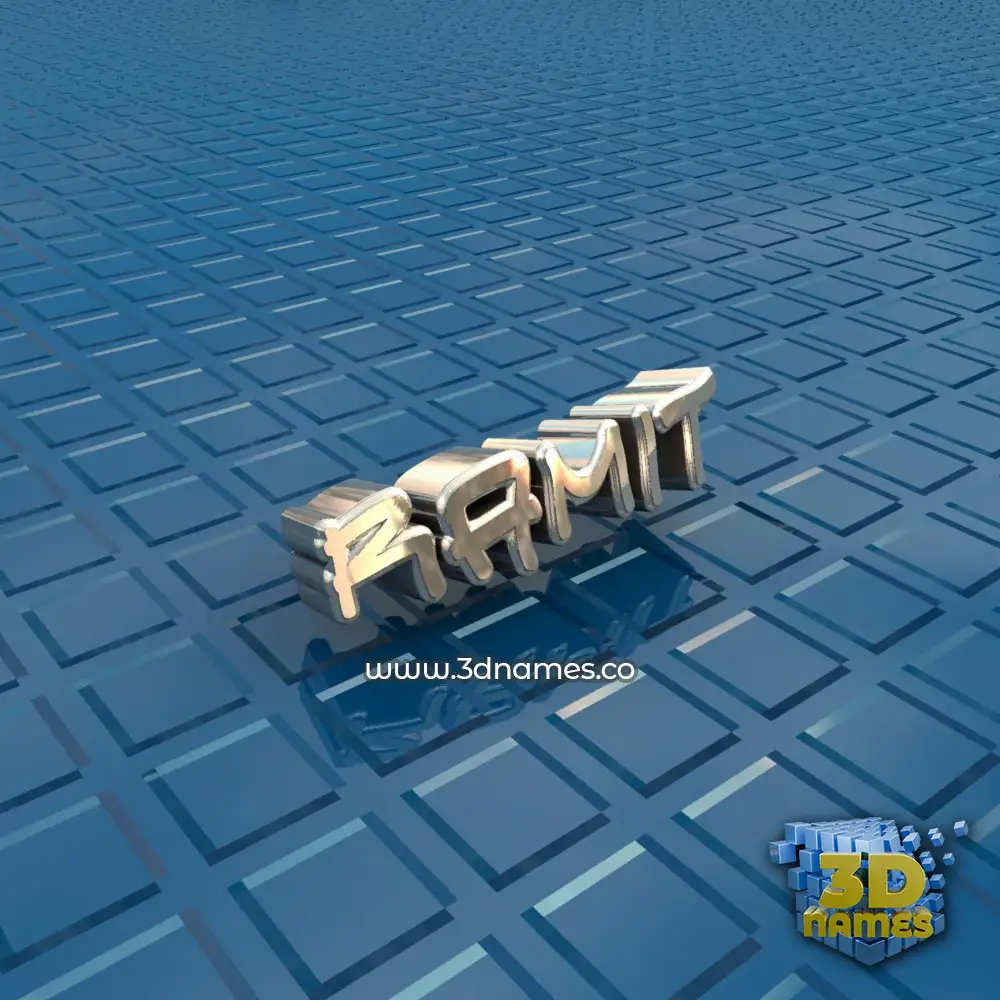 ramit in Blue Bling style - 3D name wallpaper