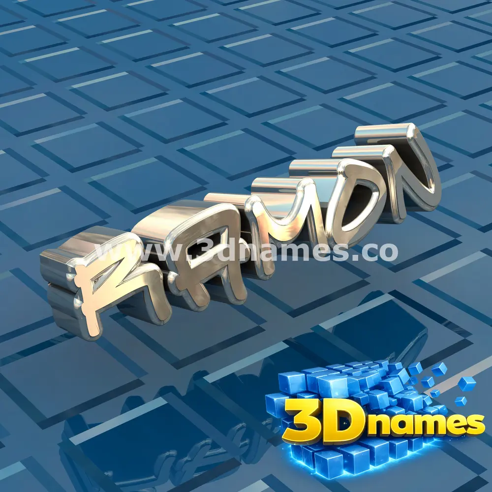 ramon in Blue Bling style - 3D name wallpaper