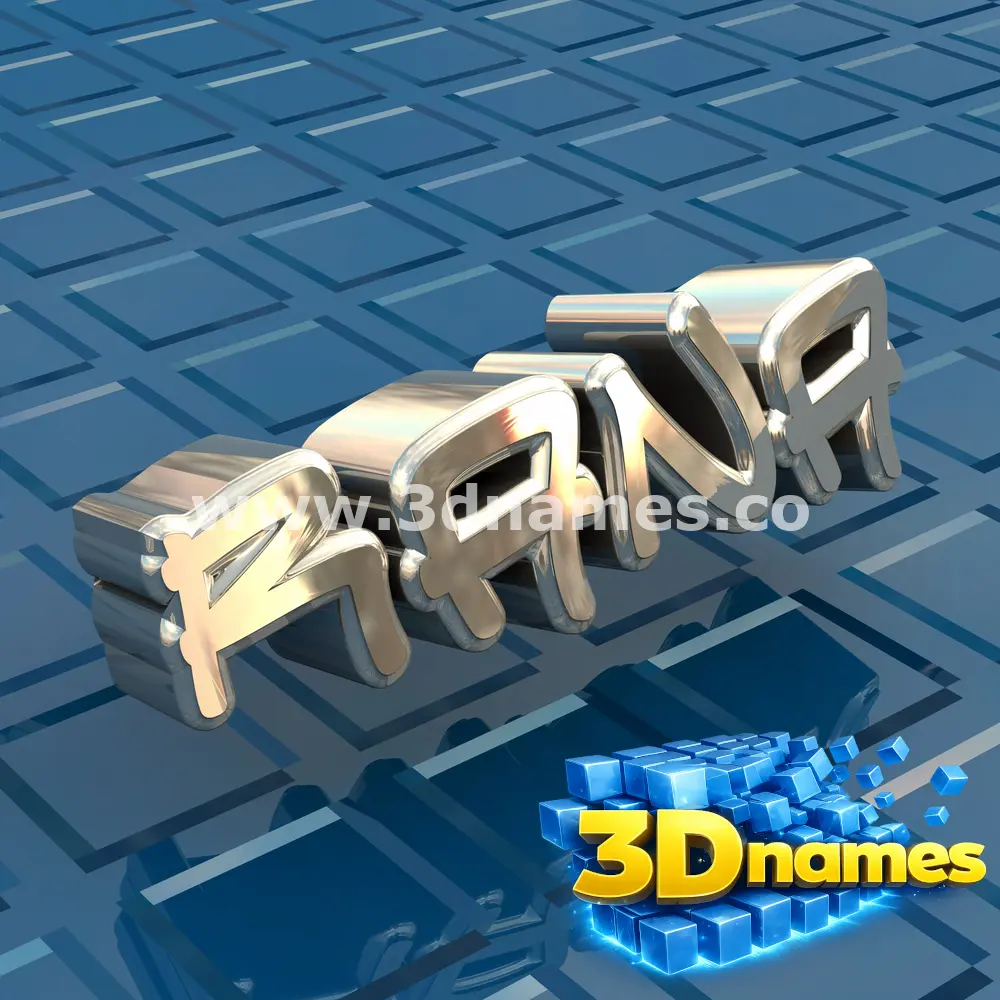 rana in Blue Bling style - 3D name wallpaper