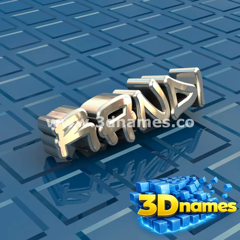 randi in Blue Bling style - 3D name wallpaper