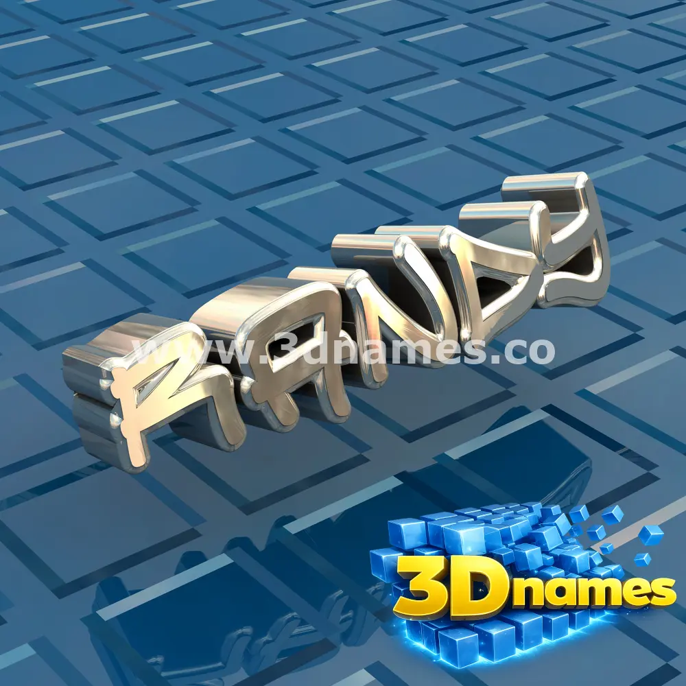 randy in Blue Bling style - 3D name wallpaper