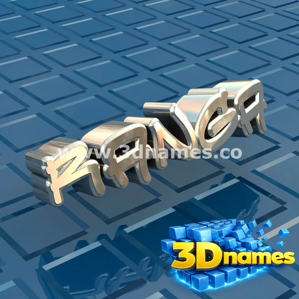 ranga in Blue Bling style - 3D name wallpaper