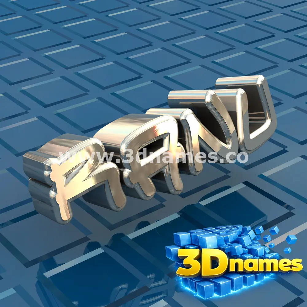 ranu in Blue Bling style - 3D name wallpaper