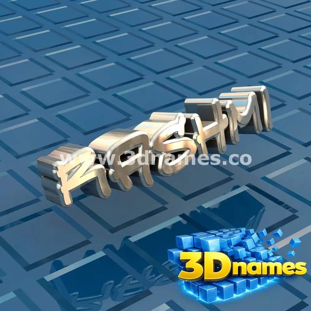 rashmi in Blue Bling style - 3D name wallpaper