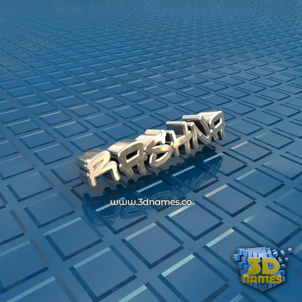 rashna in Blue Bling style - 3D name wallpaper