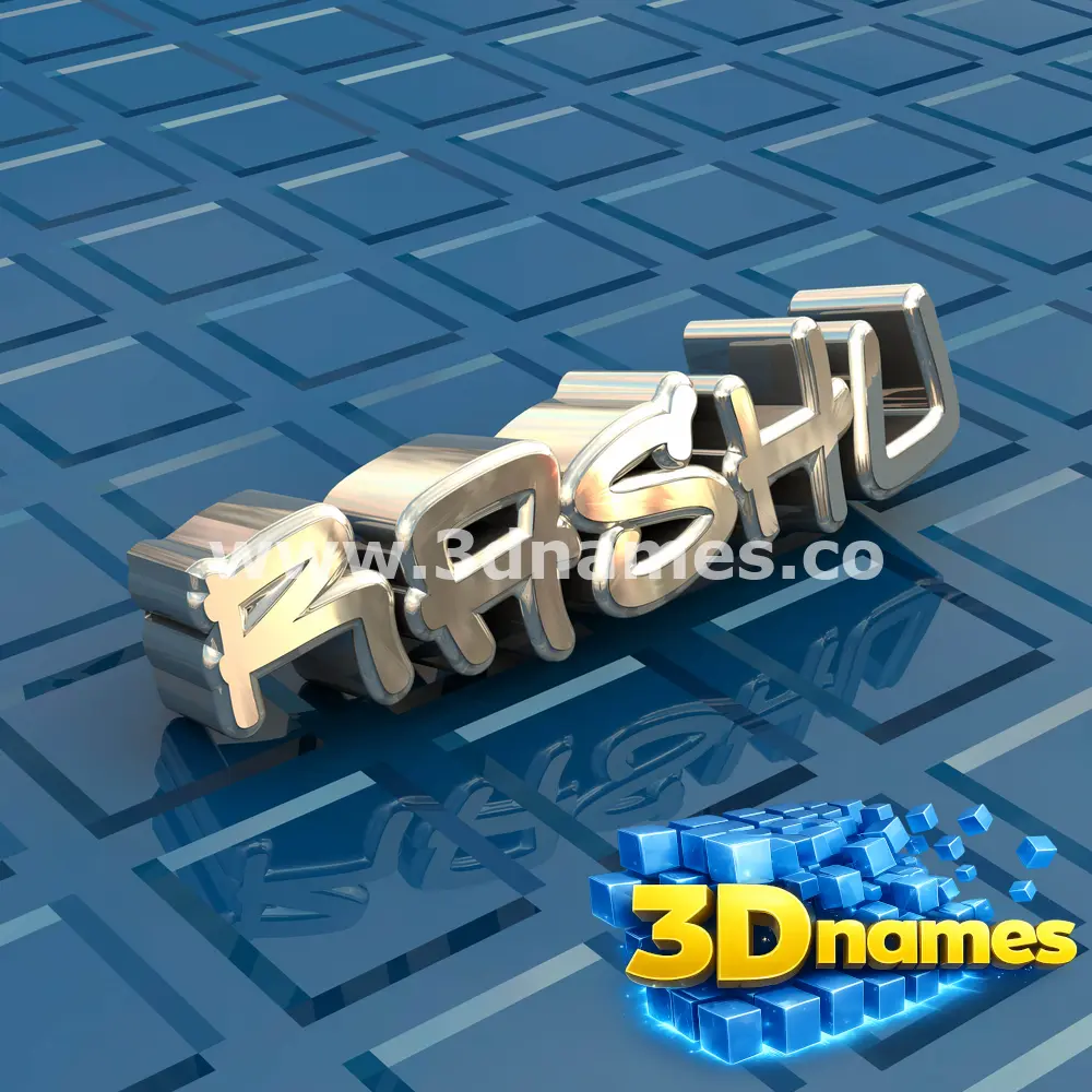 rashu in Blue Bling style - 3D name wallpaper