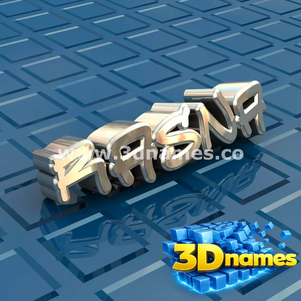 rasna in Blue Bling style - 3D name wallpaper