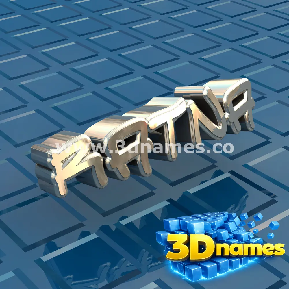 ratna in Blue Bling style - 3D name wallpaper