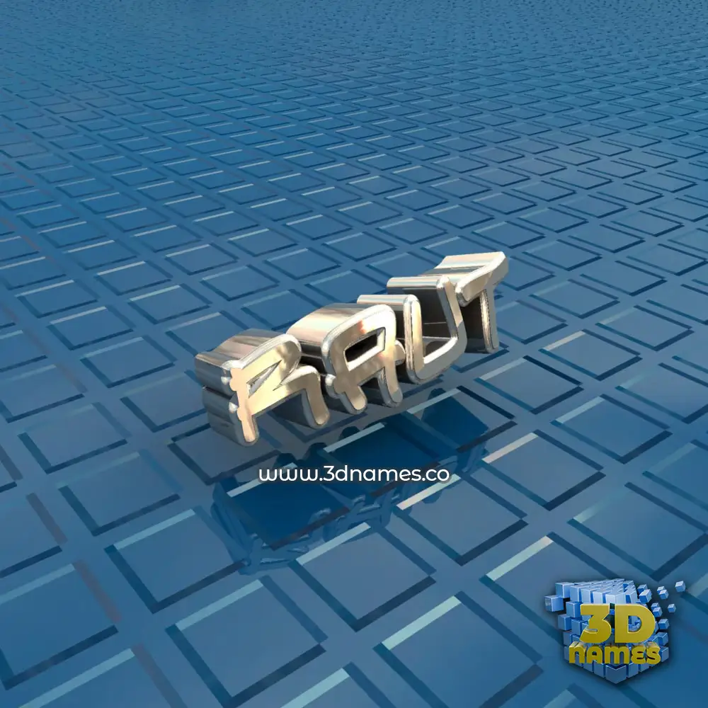 raut in Blue Bling style - 3D name wallpaper