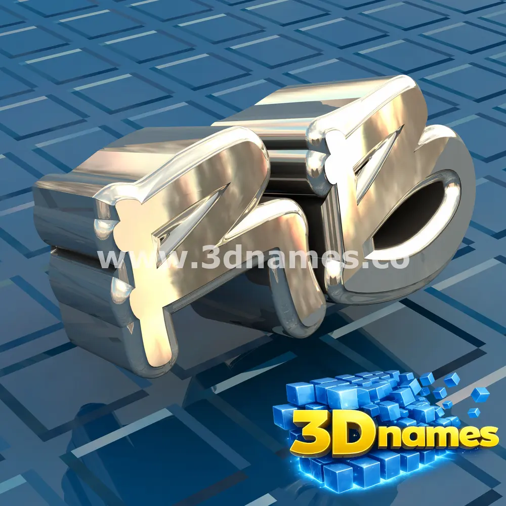 rb in Blue Bling style - 3D name wallpaper