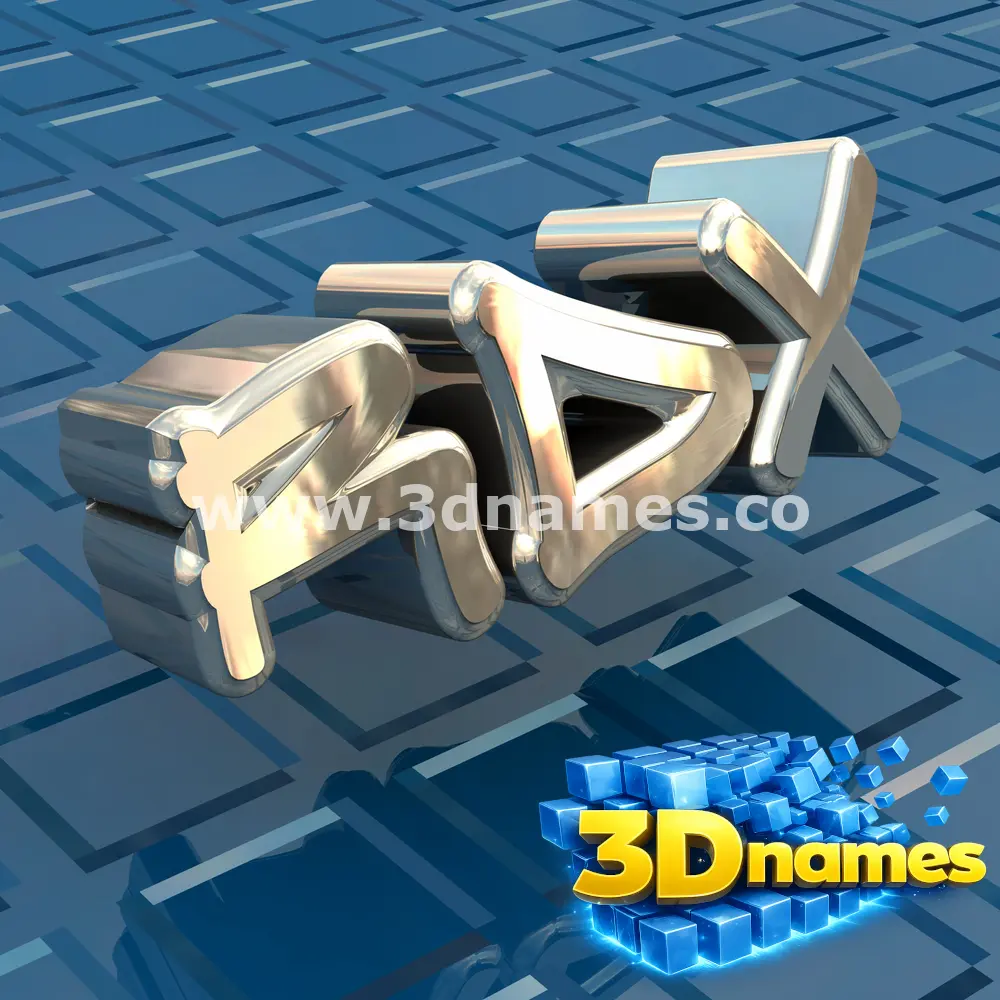rdx in Blue Bling style - 3D name wallpaper