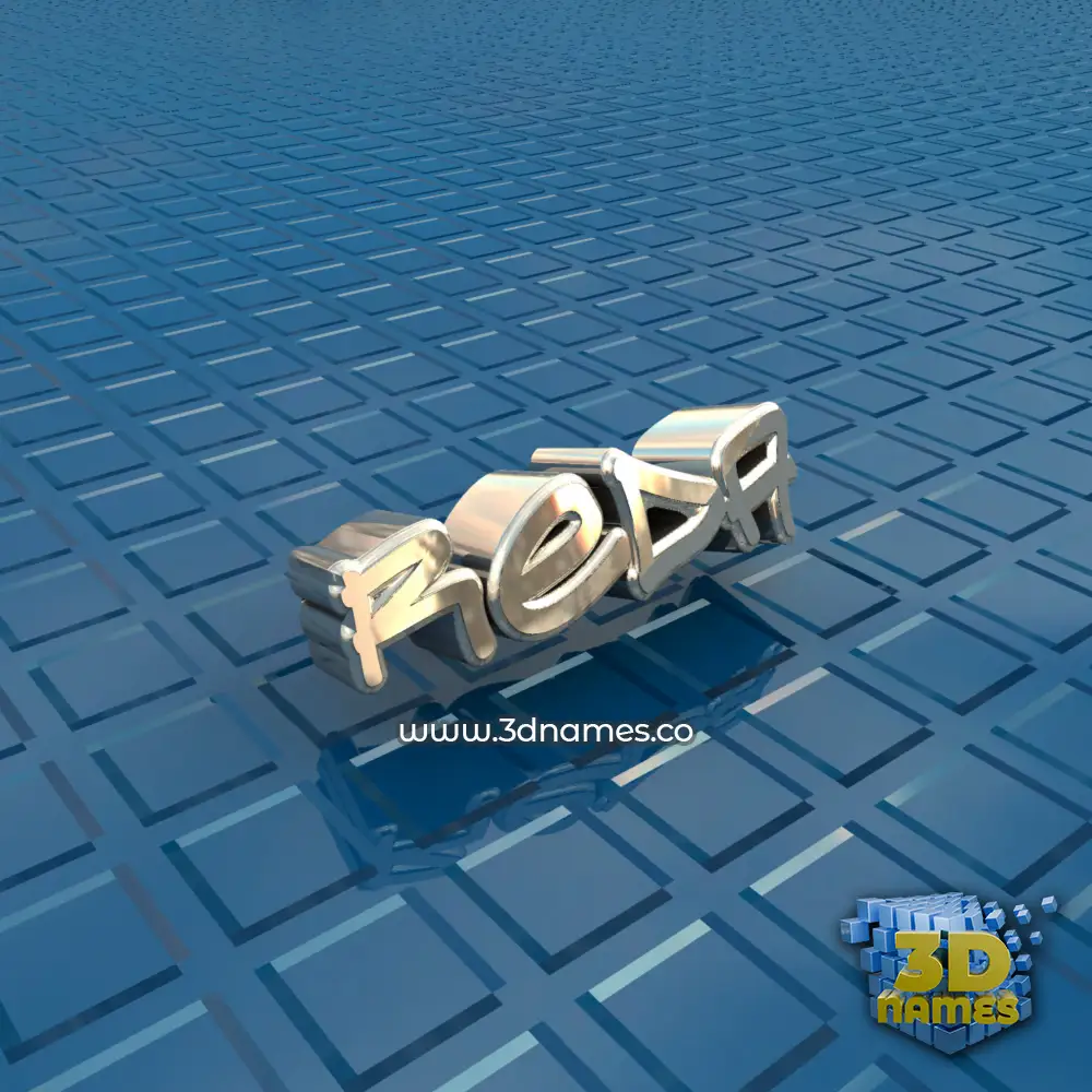 reda in Blue Bling style - 3D name wallpaper