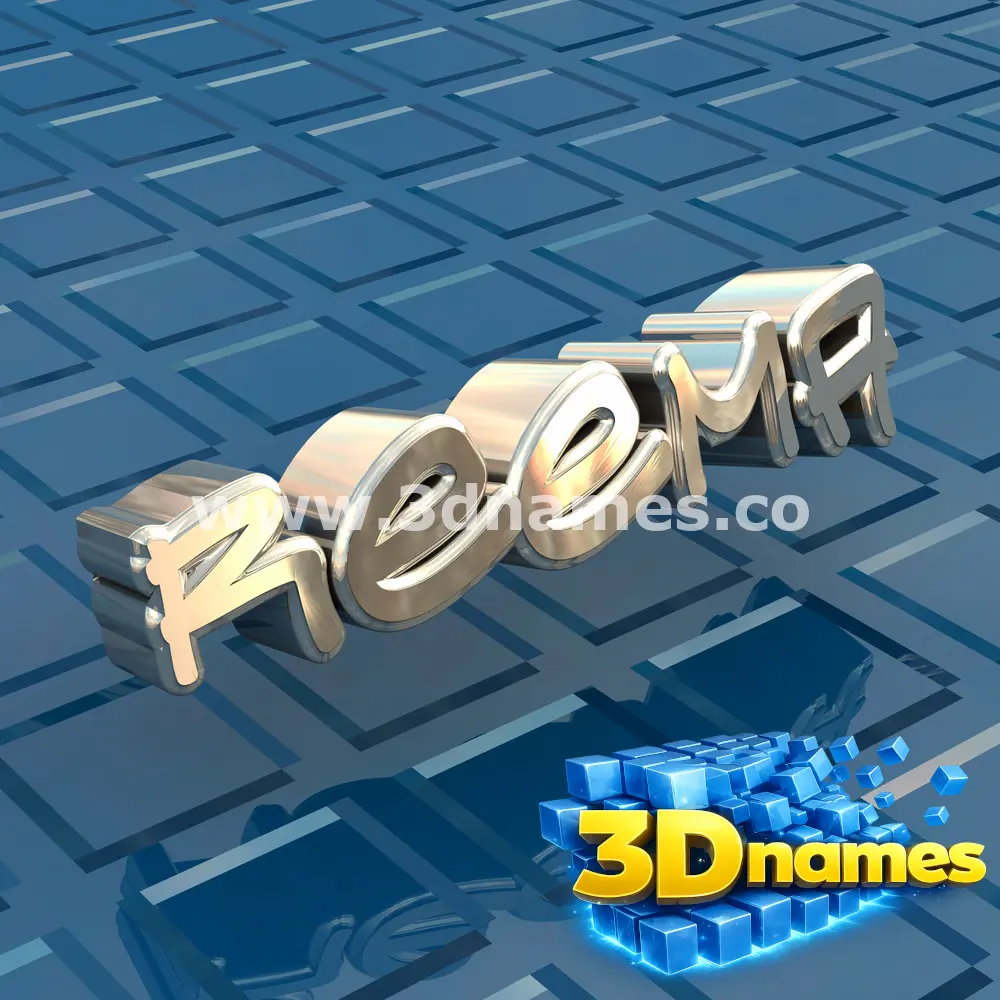 reema in Blue Bling style - 3D name wallpaper