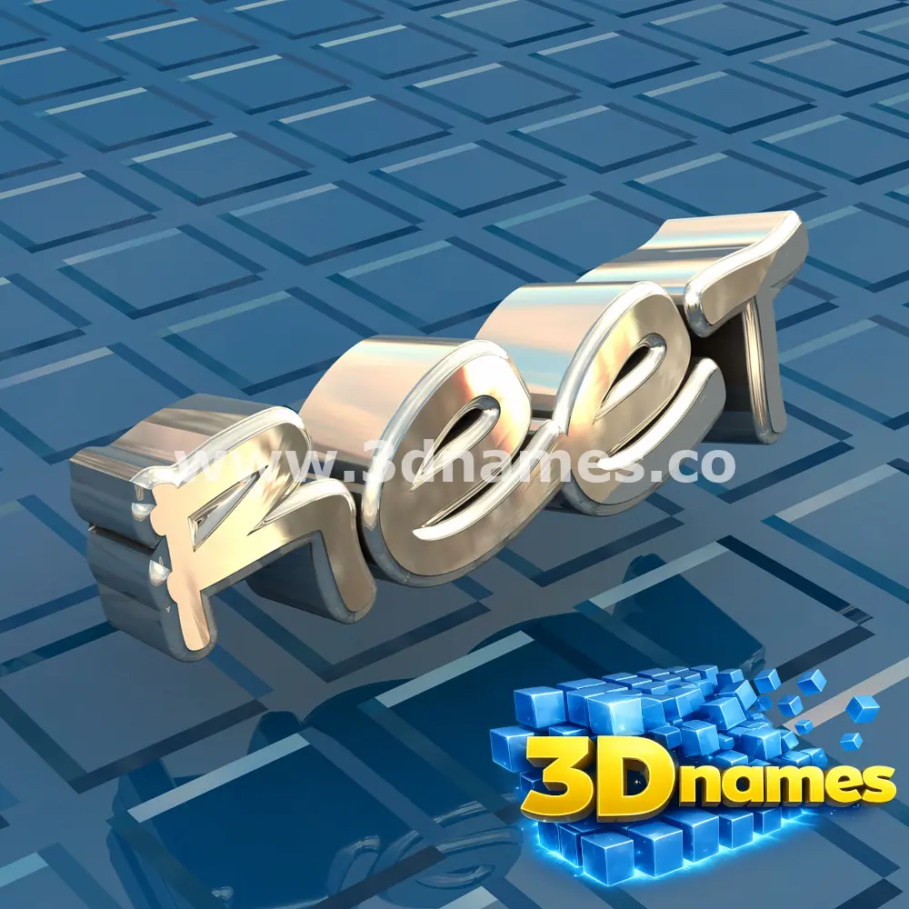 reet in Blue Bling style - 3D name wallpaper