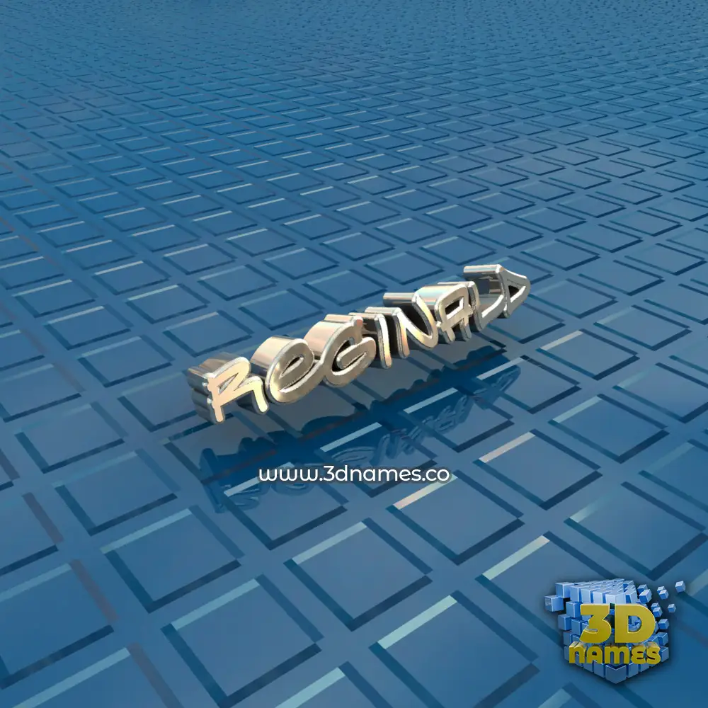 reginald in Blue Bling style - 3D name wallpaper