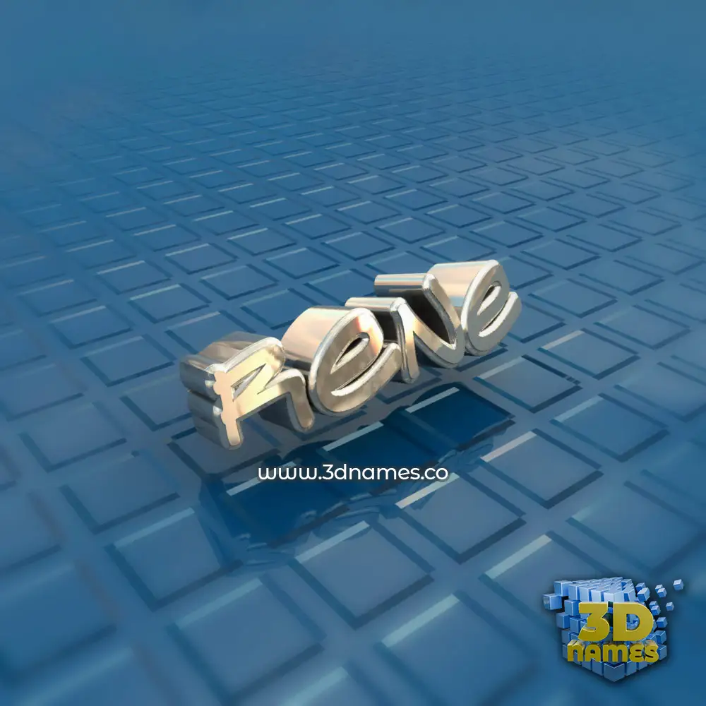 rene in Blue Bling style - 3D name wallpaper
