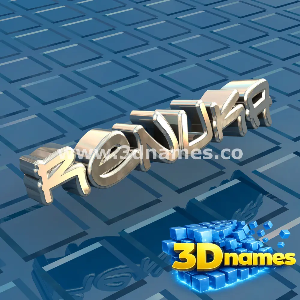 renuka in Blue Bling style - 3D name wallpaper