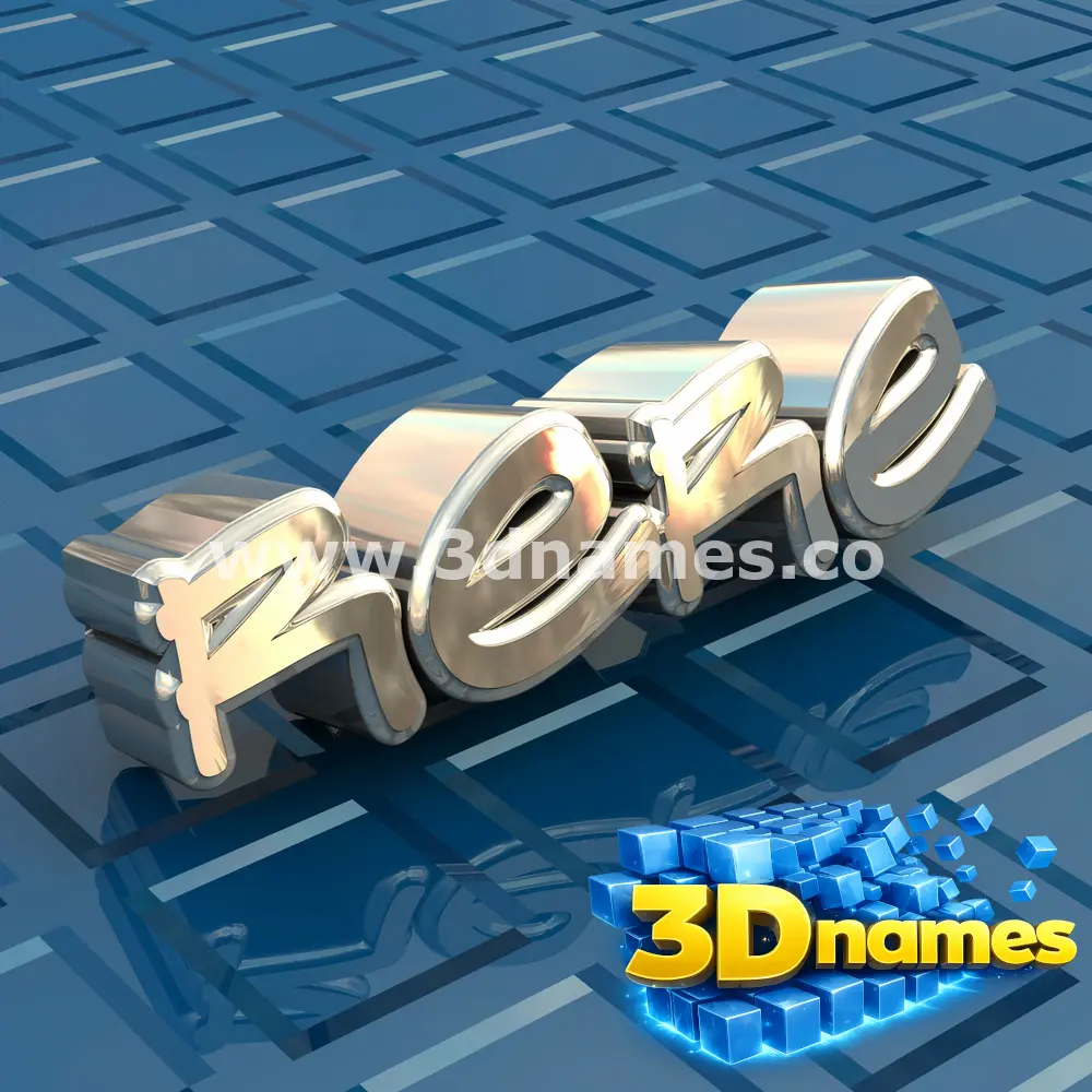 rere in Blue Bling style - 3D name wallpaper