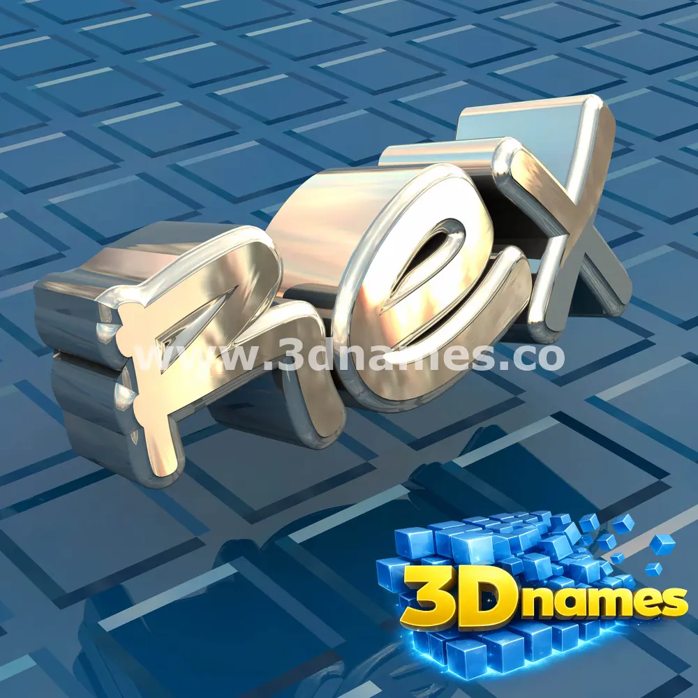 rex in Blue Bling style - 3D name wallpaper