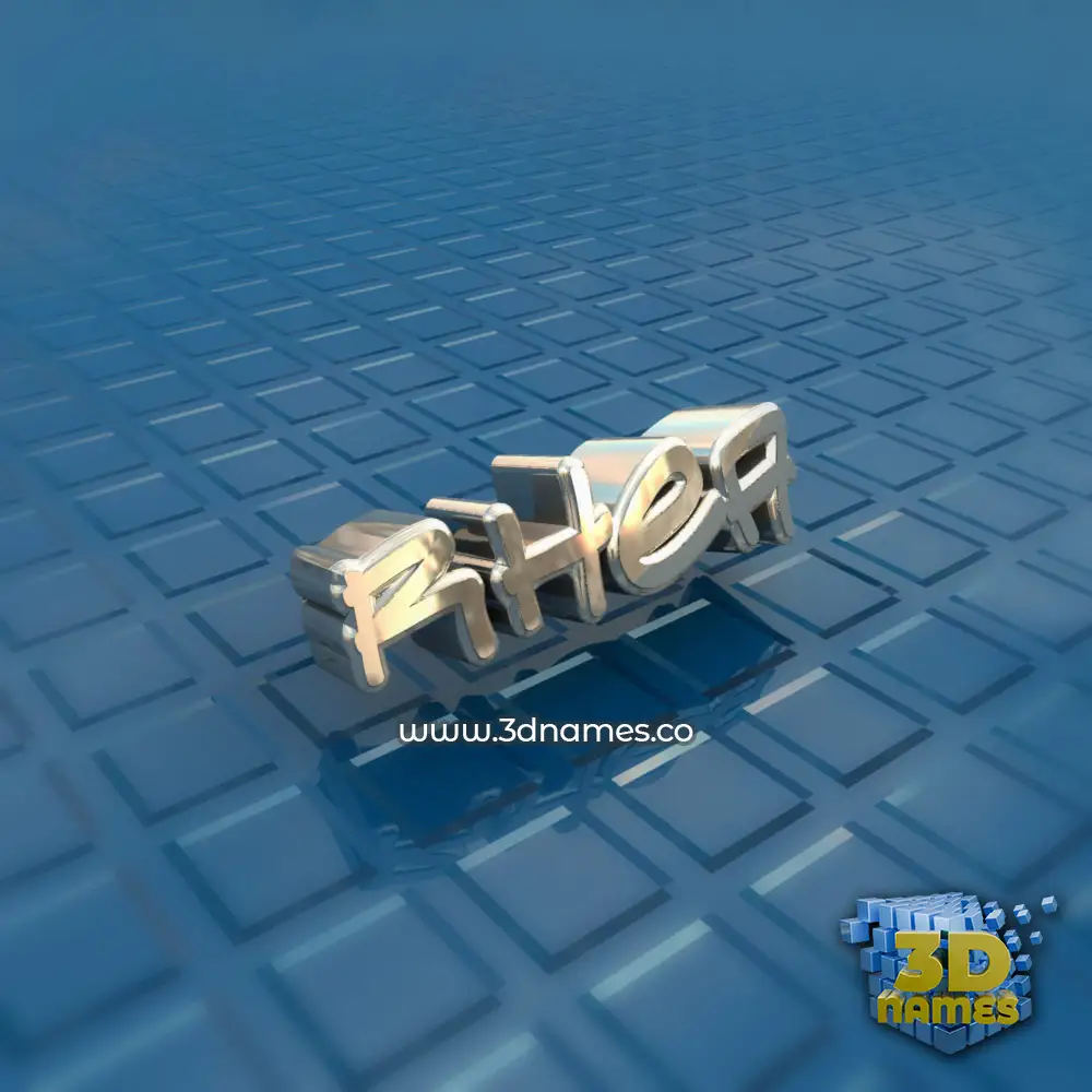 rhea in Blue Bling style - 3D name wallpaper