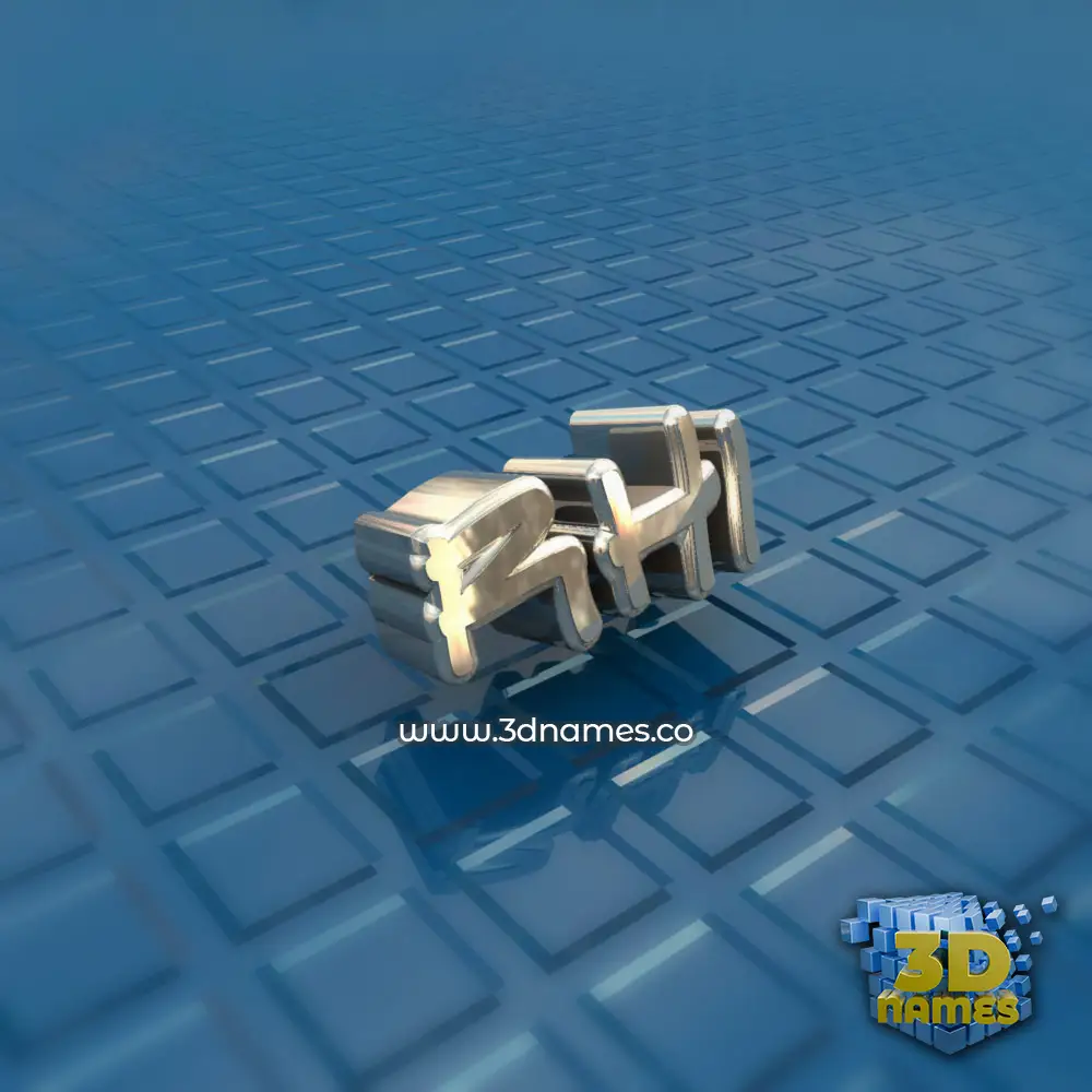 rhi in Blue Bling style - 3D name wallpaper