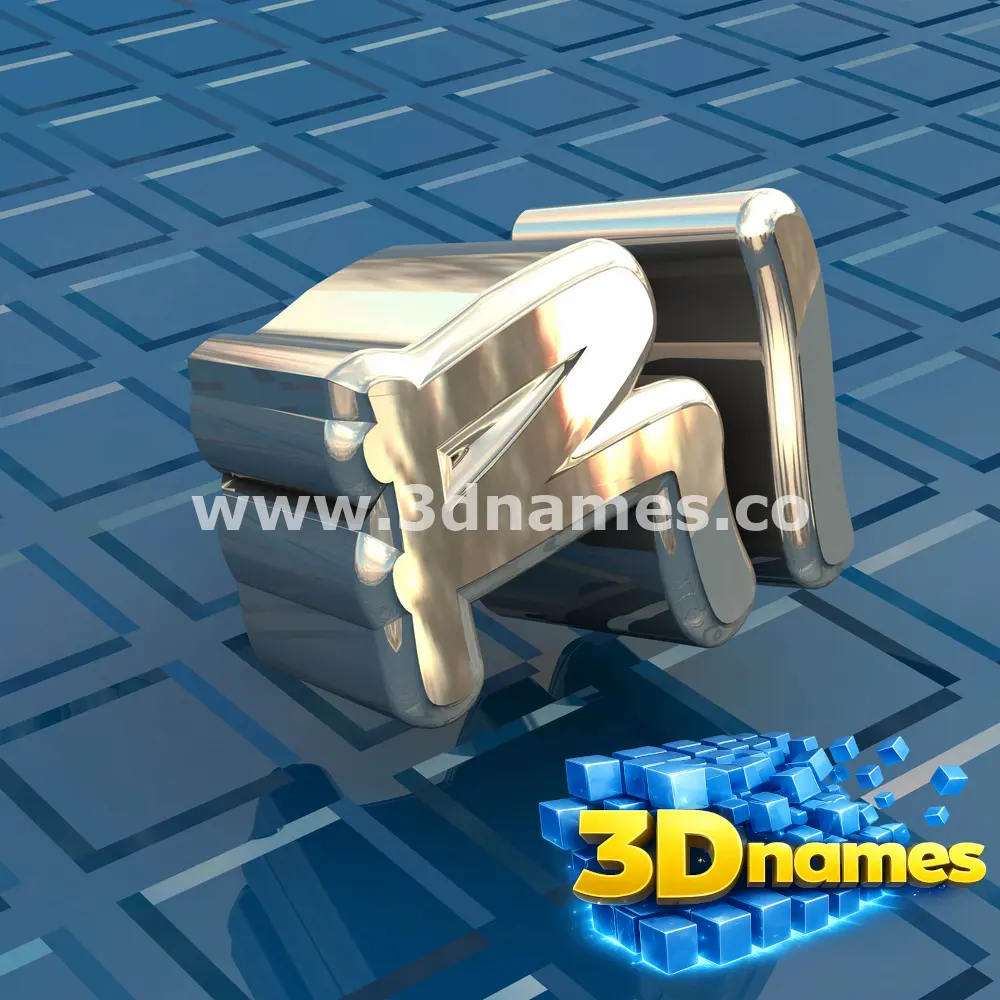 ri in Blue Bling style - 3D name wallpaper
