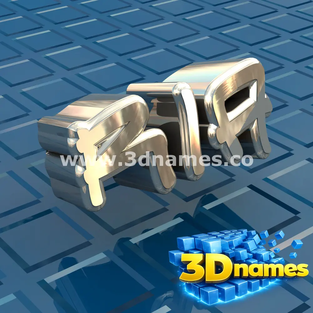 ria in Blue Bling style - 3D name wallpaper