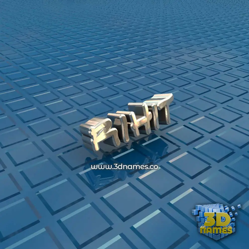 rihit in Blue Bling style - 3D name wallpaper