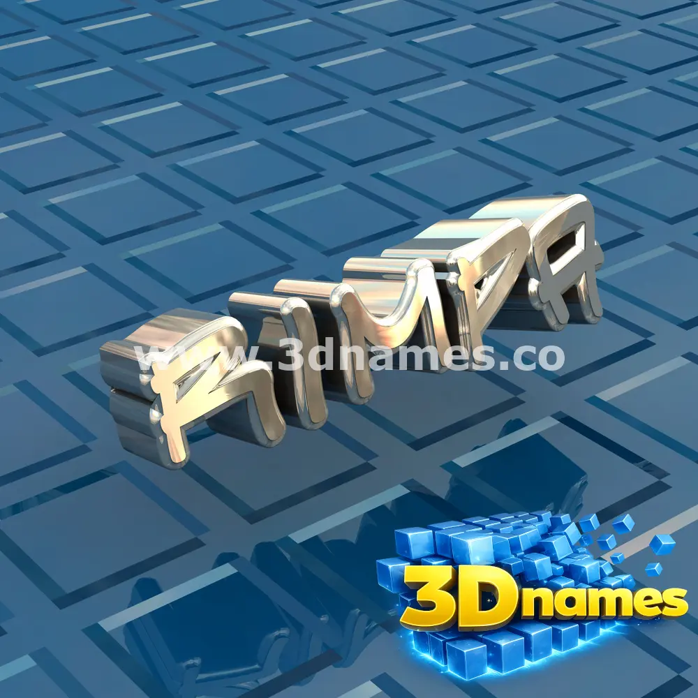 rimpa in Blue Bling style - 3D name wallpaper
