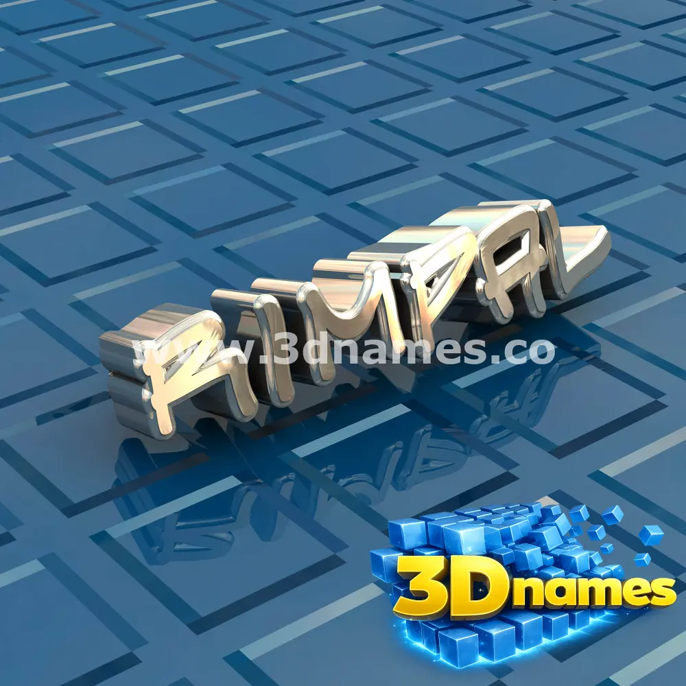 rimpal in Blue Bling style - 3D name wallpaper