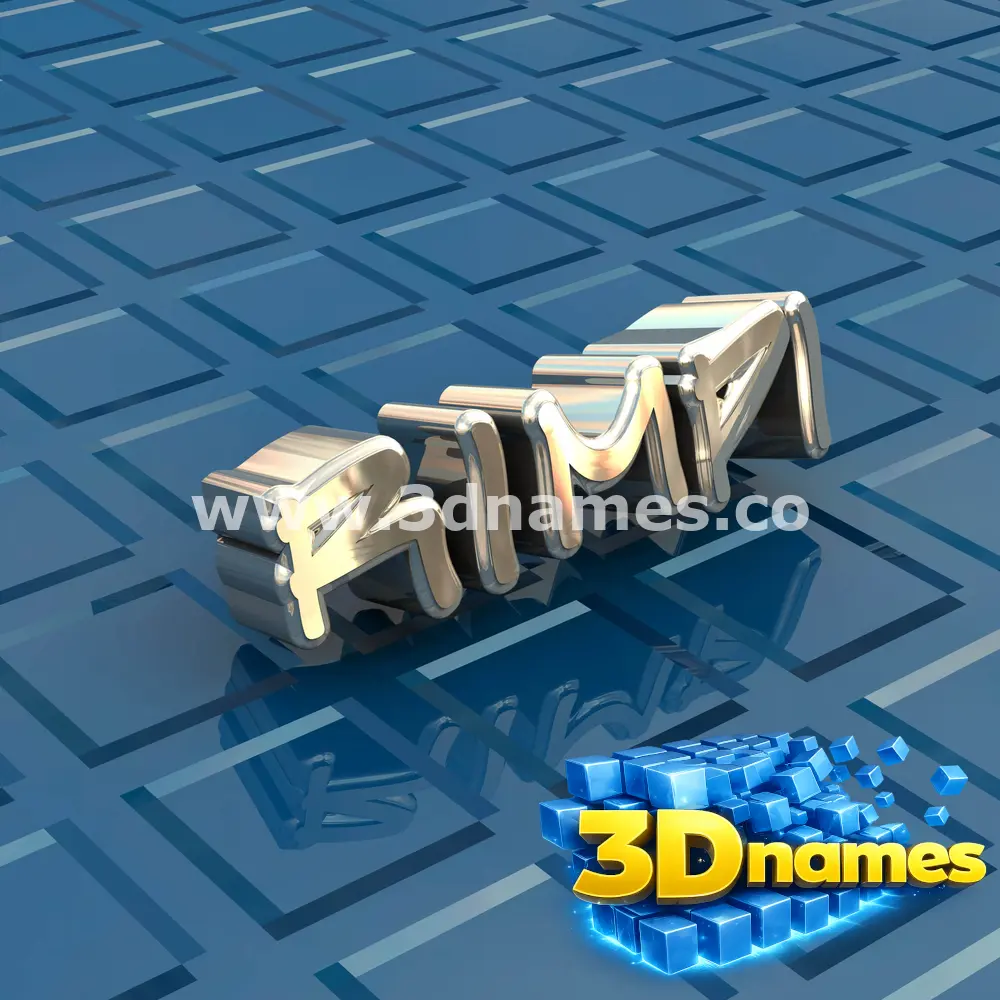rimpi in Blue Bling style - 3D name wallpaper