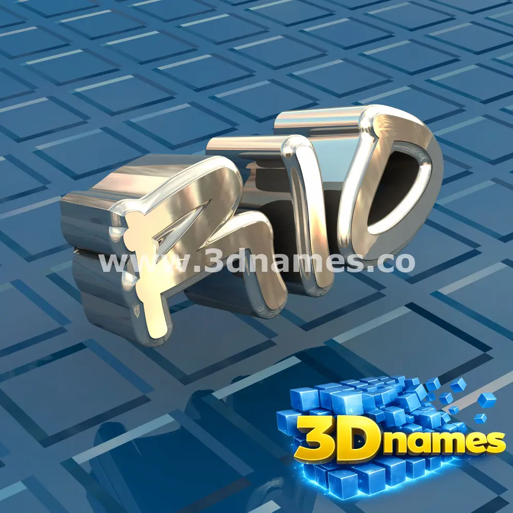 rio in Blue Bling style - 3D name wallpaper