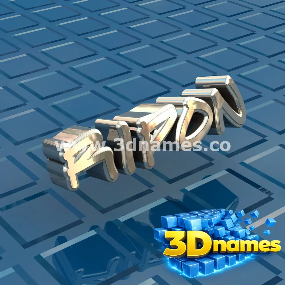 ripon in Blue Bling style - 3D name wallpaper
