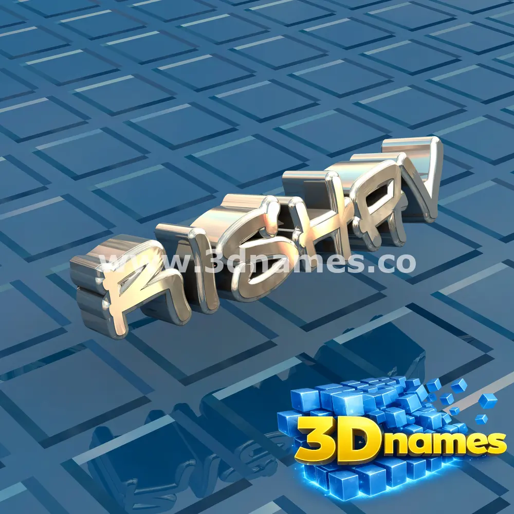 rishav in Blue Bling style - 3D name wallpaper