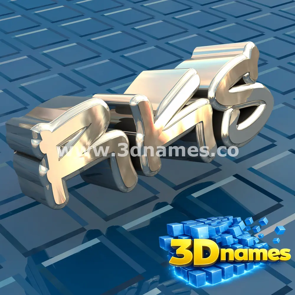 rks in Blue Bling style - 3D name wallpaper