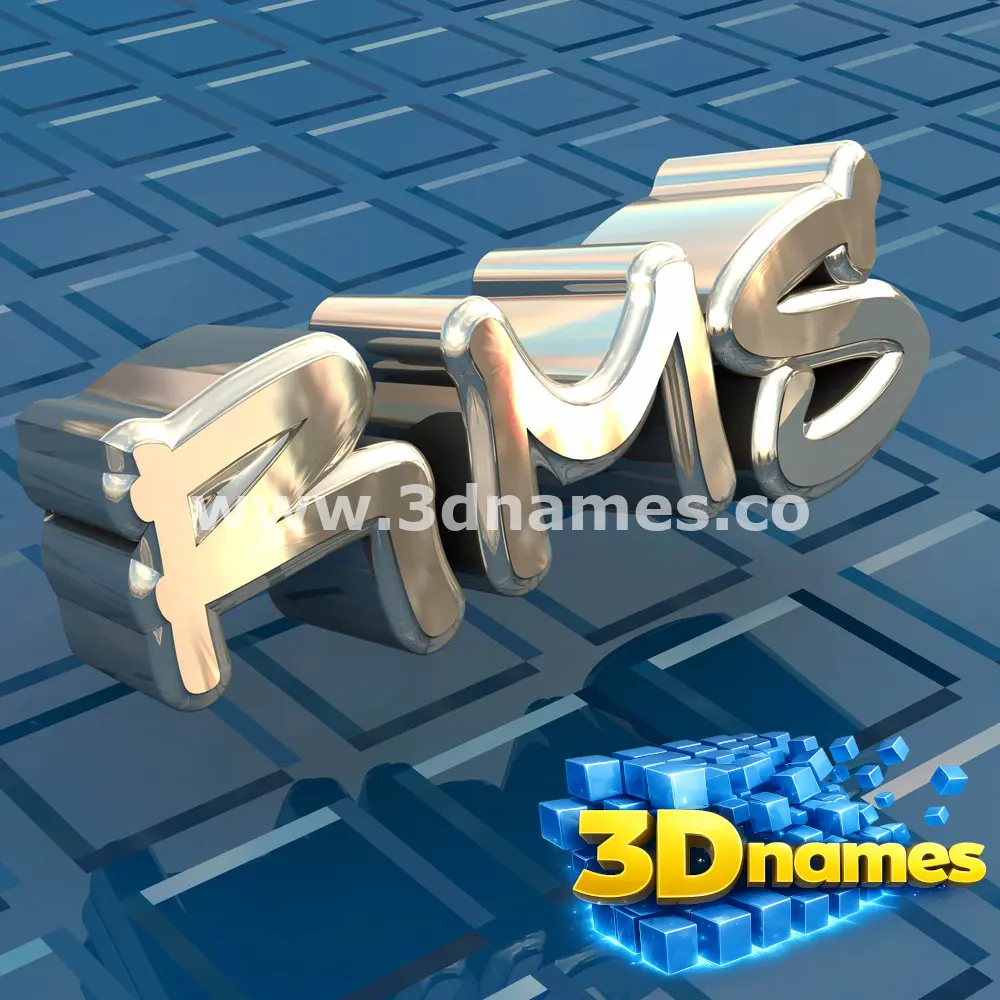 rms in Blue Bling style - 3D name wallpaper