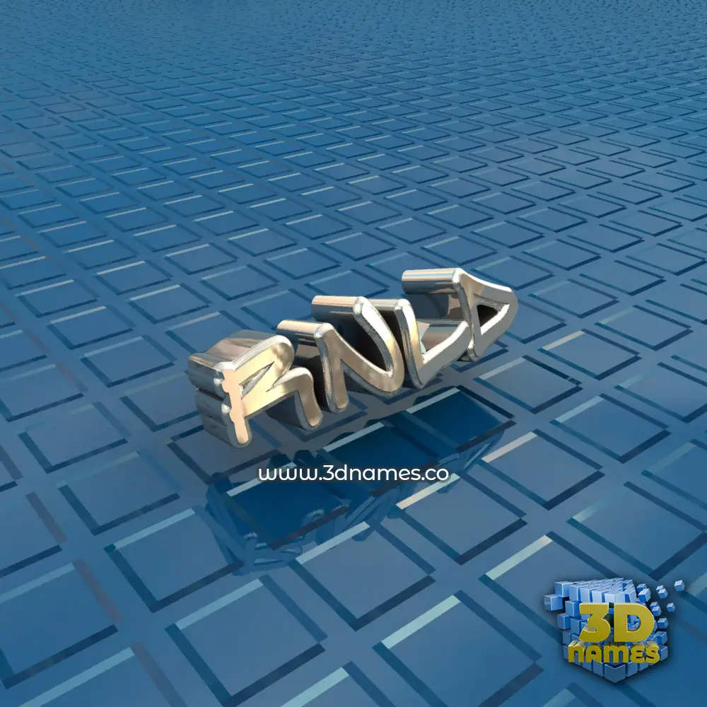 rnld in Blue Bling style - 3D name wallpaper