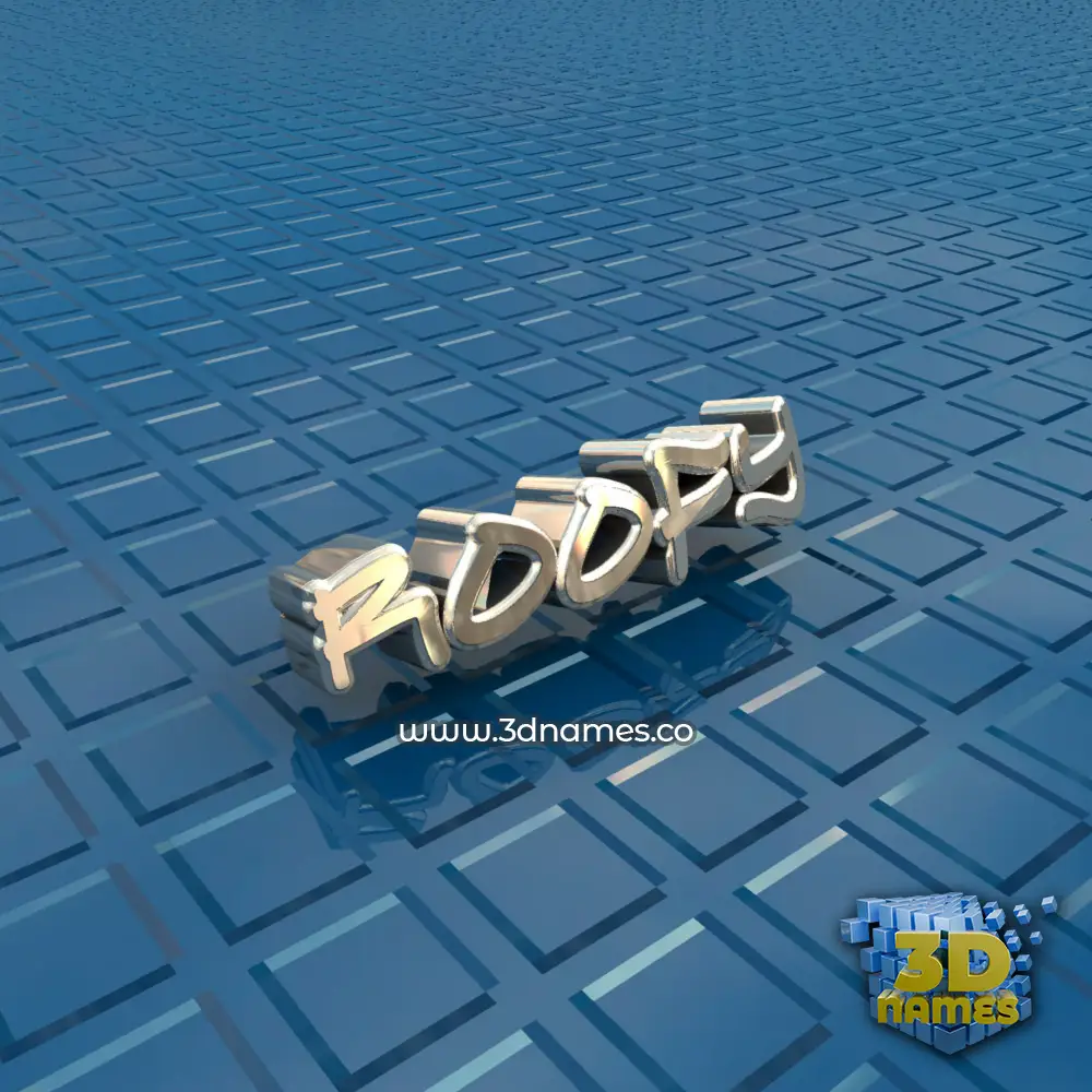 ro0fy in Blue Bling style - 3D name wallpaper