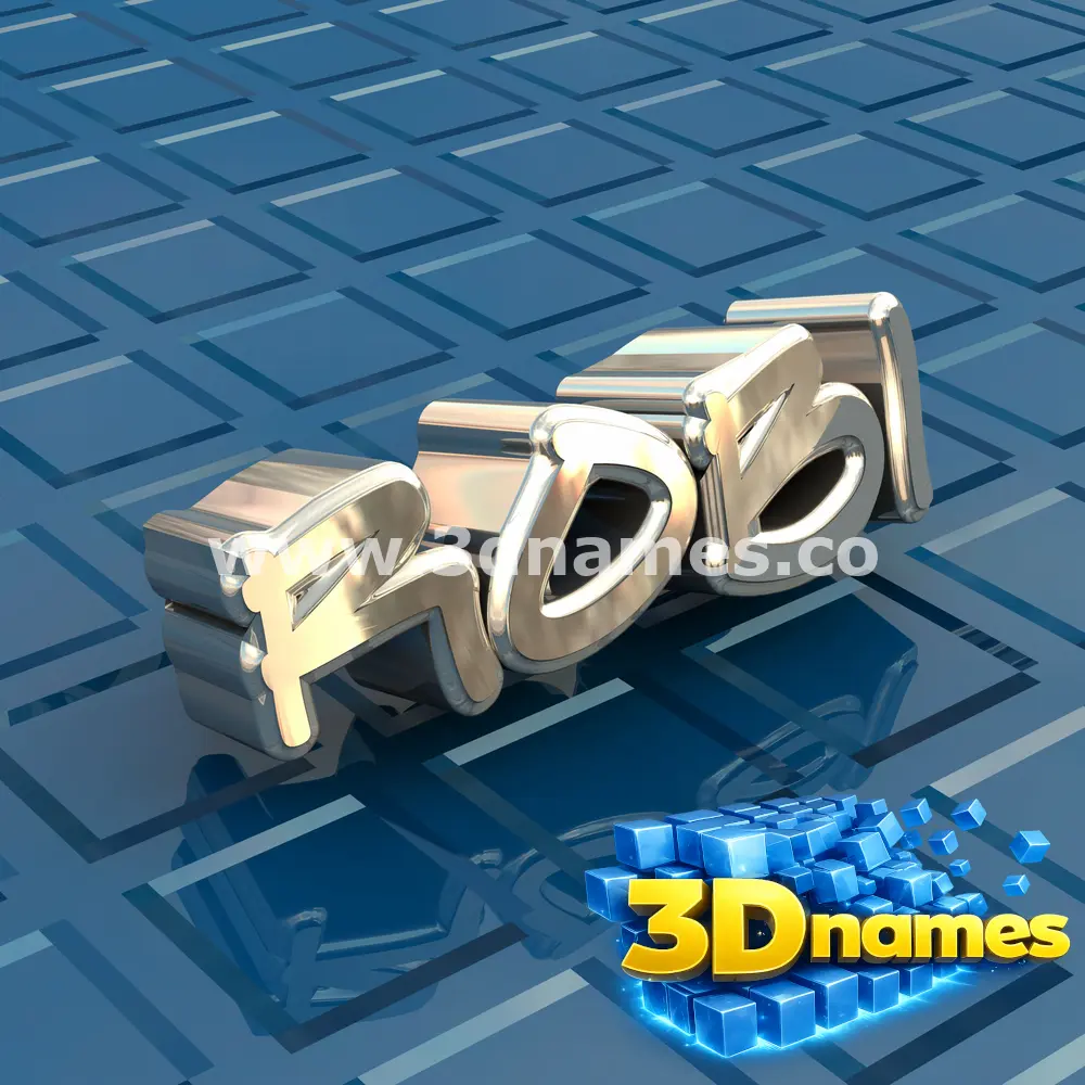 robi in Blue Bling style - 3D name wallpaper