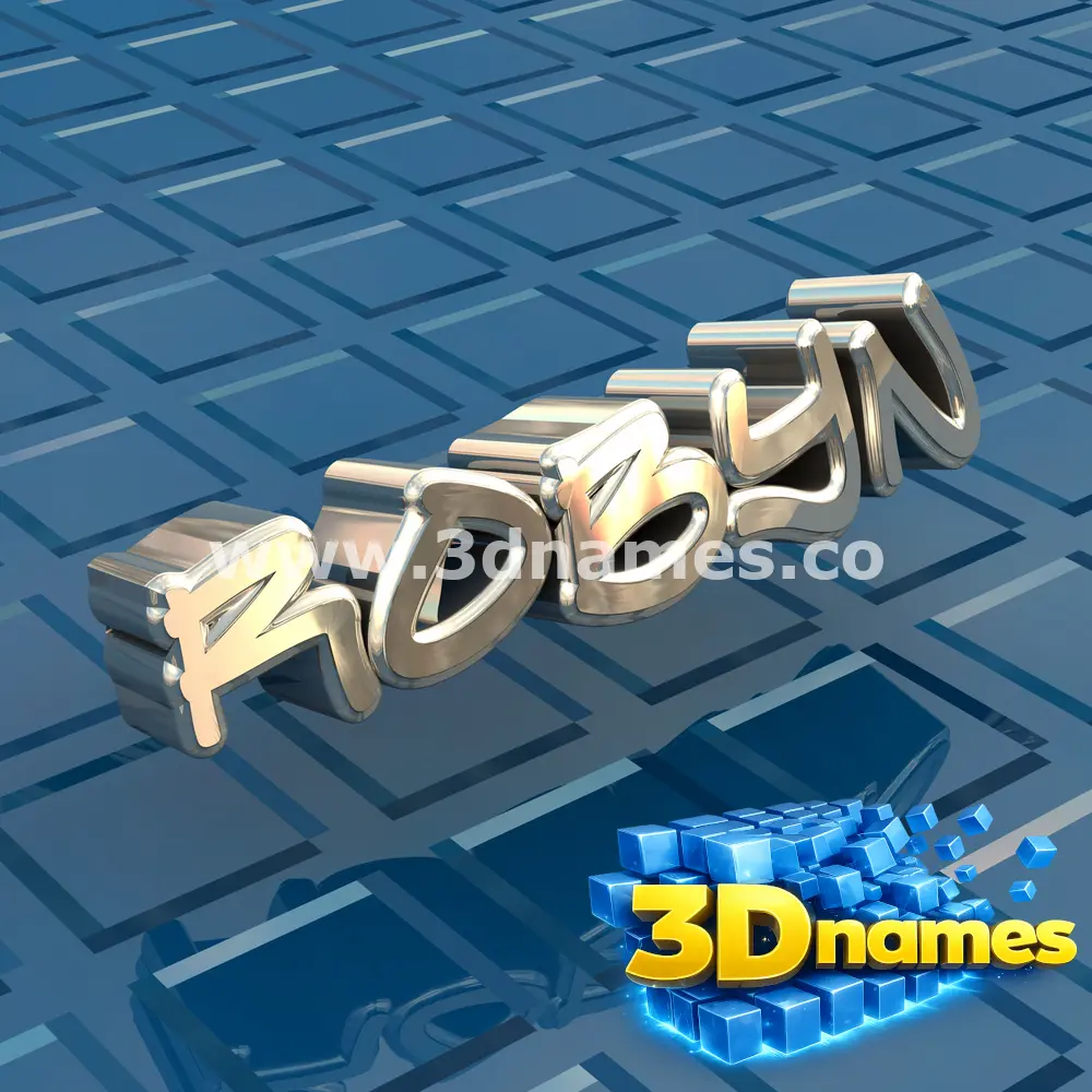 robyn in Blue Bling style - 3D name wallpaper