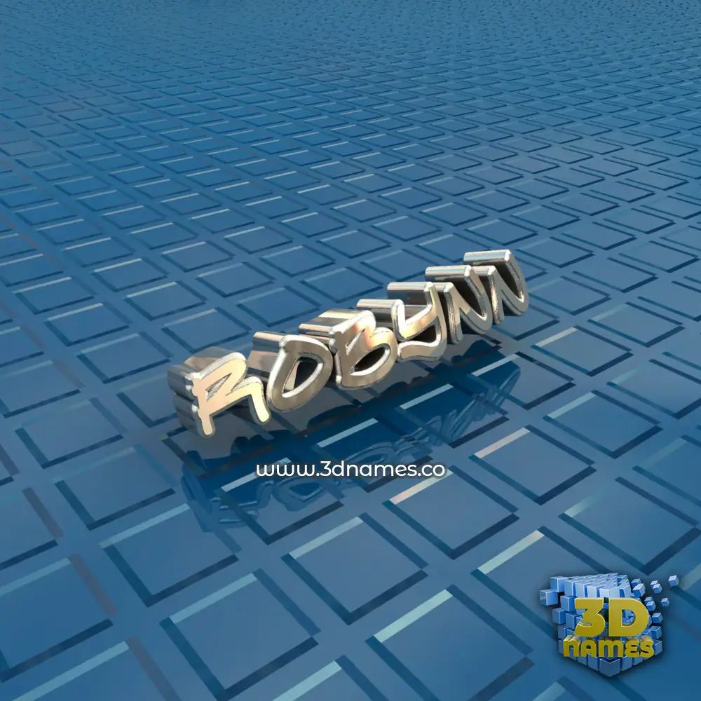 robynn in Blue Bling style - 3D name wallpaper