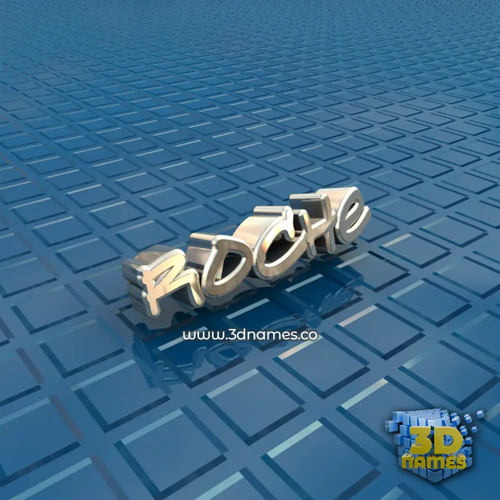 roche in Blue Bling style - 3D name wallpaper