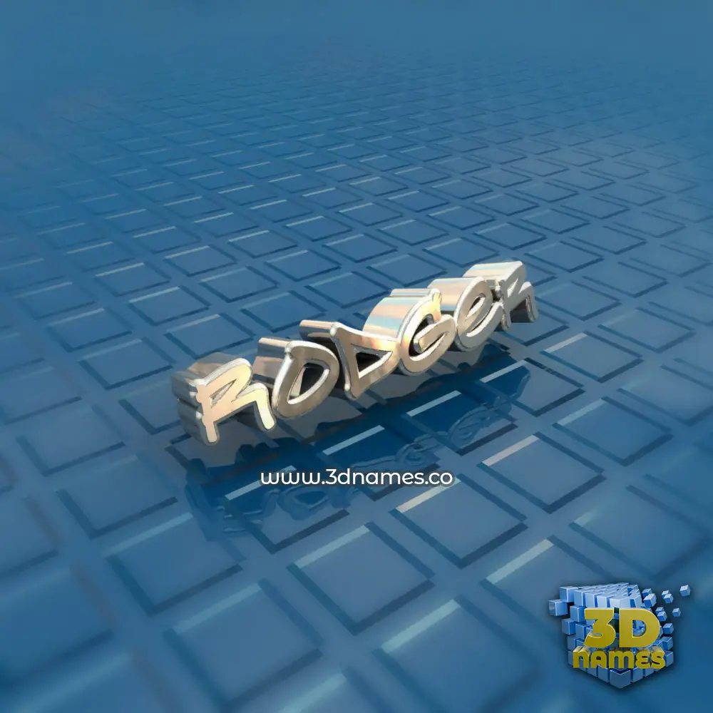 rodger in Blue Bling style - 3D name wallpaper